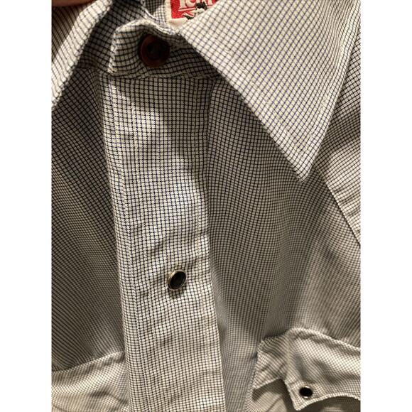 Tem Tex How The West is Worn USA Plaid Blue Western Snap Size 15.5” Neck - Picture 3 of 7